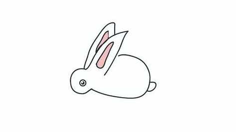 兔子简笔画幼儿园画法教程 兔子简笔画好看简单