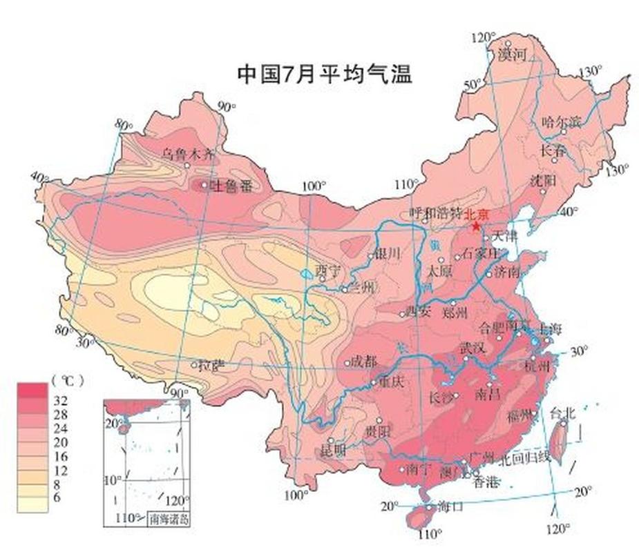 中国温度带&最热月&最冷月温度图分享9015  图一很重要哦6015