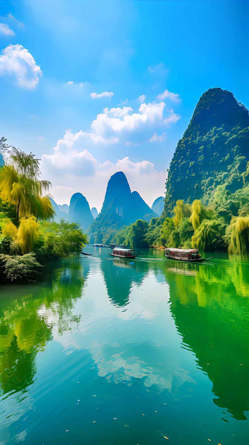 桂林山水甲天下,绝妙漓江秋泛图,如果你也喜欢山水风景,不妨看 - 抖音