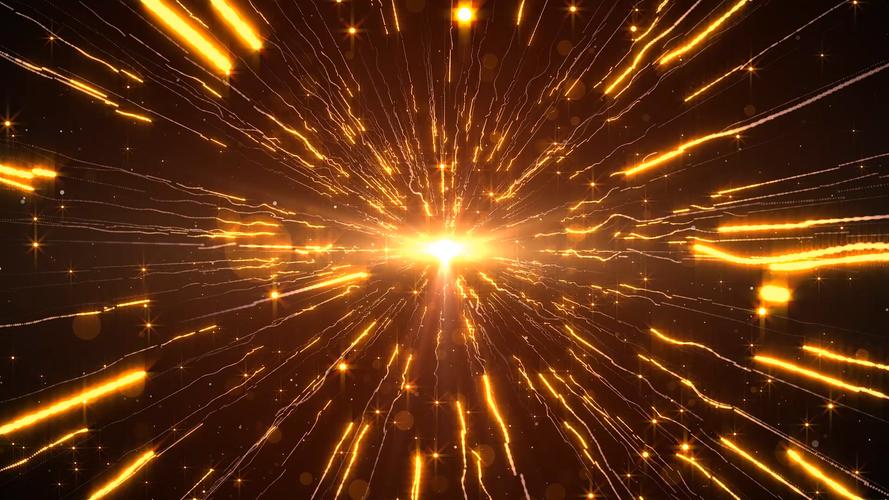 金色粒子炫酷大气穿越年会素材视频特效素材-千库网