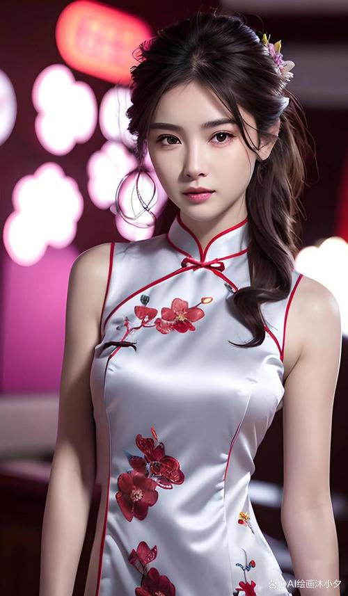 ai绘画的旗袍绝色美女,这是我见过将中国旗袍穿出最美的样子