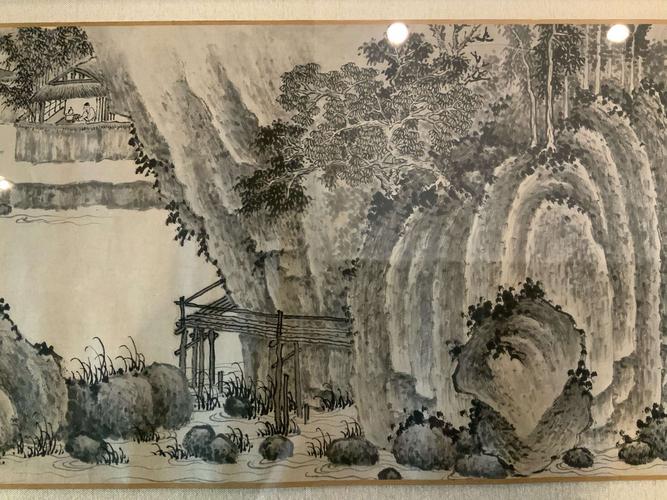 江山如画(12–20世纪中国山水画艺术展)沈周《林壑深幽图》长卷