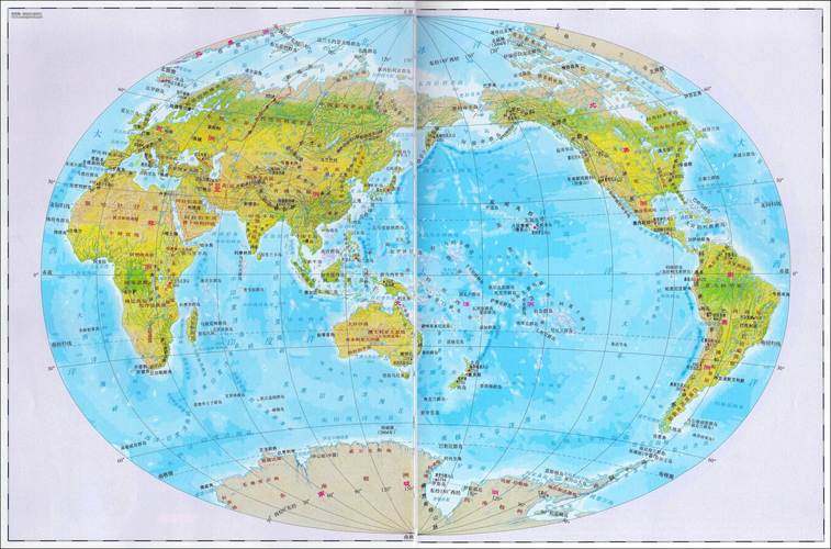 2,世界地形地图