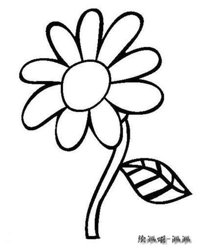 简笔画教你用1支笔画一簇花花卉简笔画花的简笔画小学生简笔画花步骤
