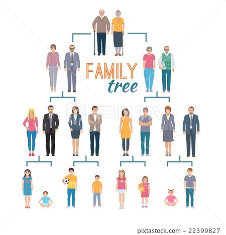 图库插图: genealogy tree illustration