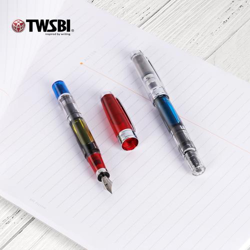 twsbi三文堂钻石580活塞吸墨式钢笔学生成人练字书法透明示范钢笔男