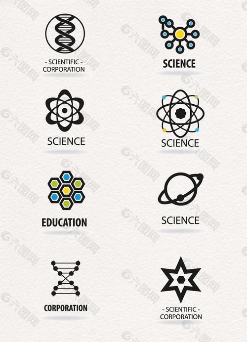 矢量科学logo设计元素平面广告素材免费下载(图片编号:9288902)-六