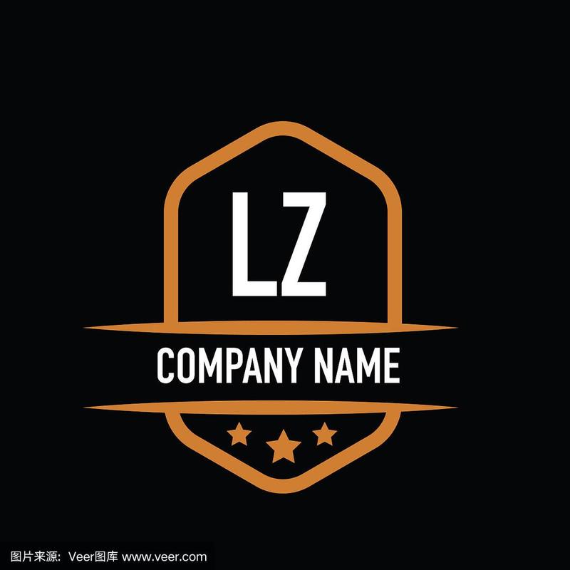 首字母lz复古logo概念图形