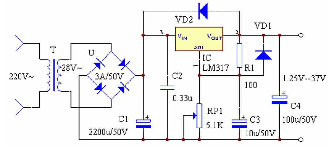 三端线性稳压器工作原理与典型应用电路分析——78xx与lm317_三端稳压