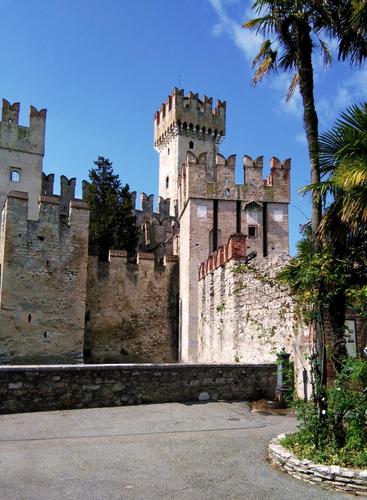 塔,塔,城堡,堡垒,中世纪,维罗纳,加尔达