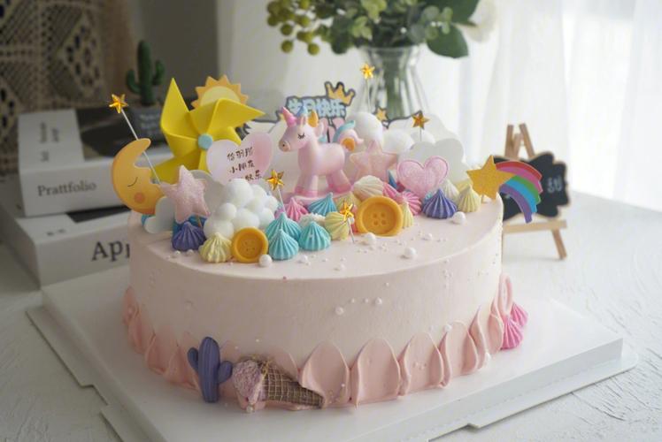 独角兽蛋糕女儿生日蛋糕