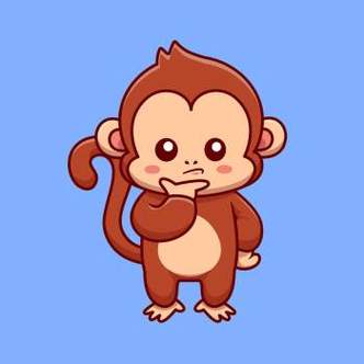 猴子简笔画(26张)-卡通简笔画