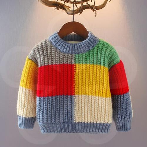 儿童编织毛衣