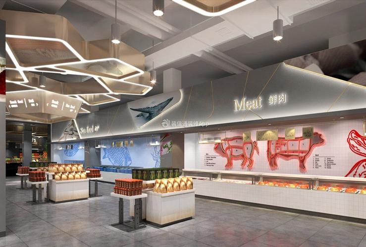 上海超市肉食品区装修设计效果图
