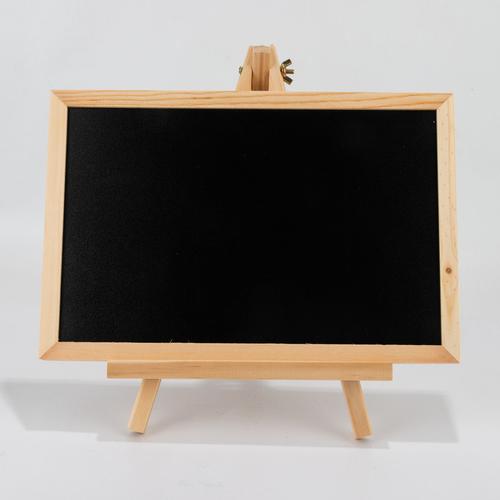新款儿童小黑板书法字画板商店写字板带支架板家居可移动木质摆件