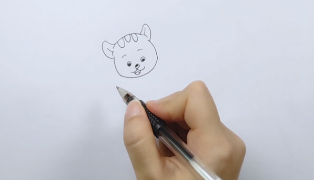 小花猫简笔画怎么画小花猫的简笔画步骤图解教程