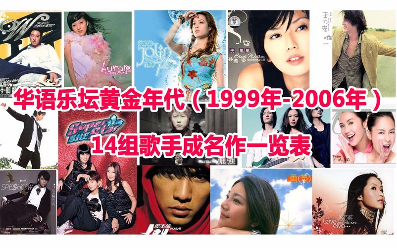 华语乐坛黄金年代(1999年-2006年),14组歌手成名作一览表!