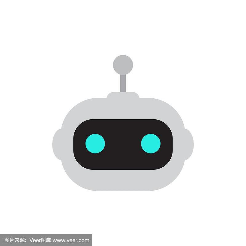 机器人图标机器人符号设计聊天机器人符号