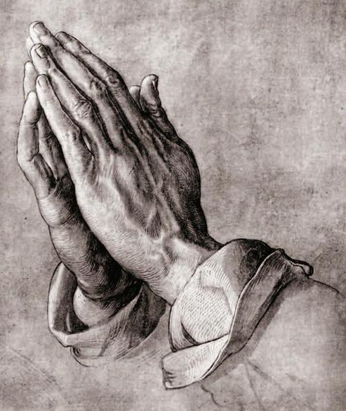 而这幅画就是他流传了几百年的杰作《祈祷之手》