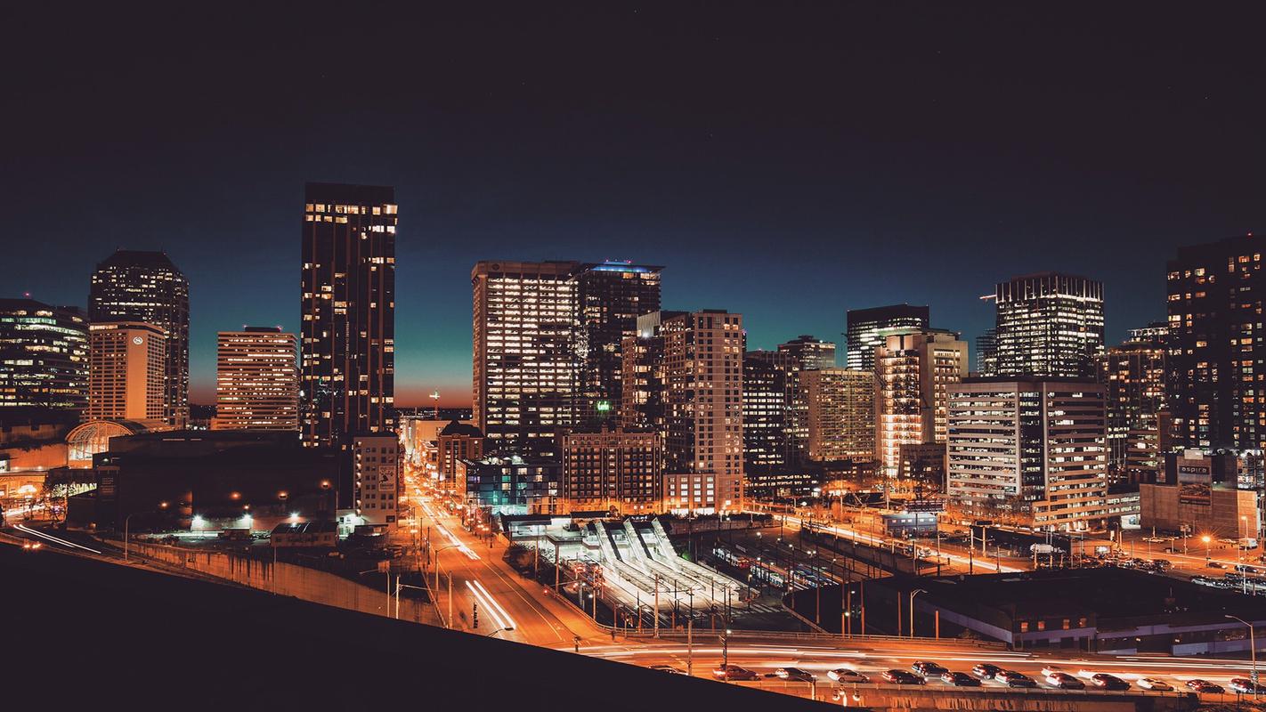 唯美城市夜景图片高清电脑壁纸
