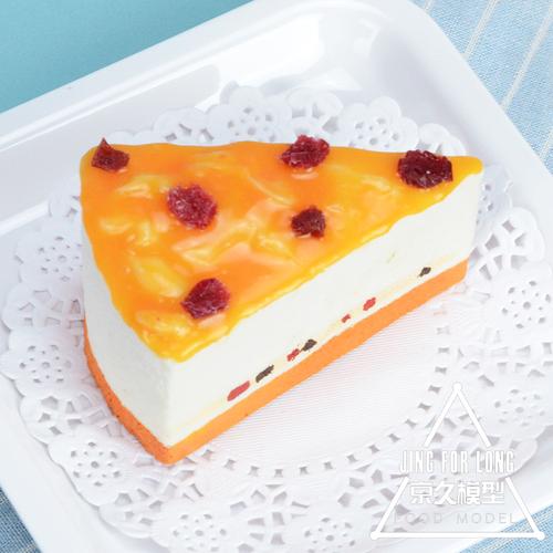 (今日10折)仿真蛋糕模型三角形水果甜品慕斯点心假食物面包道具店摆设