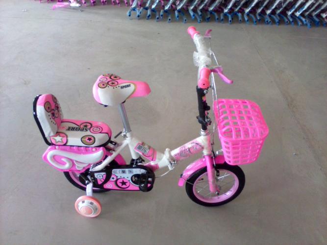 厂家批发单车新款儿童自行车折叠车 靠背款童车 12寸 14寸16寸