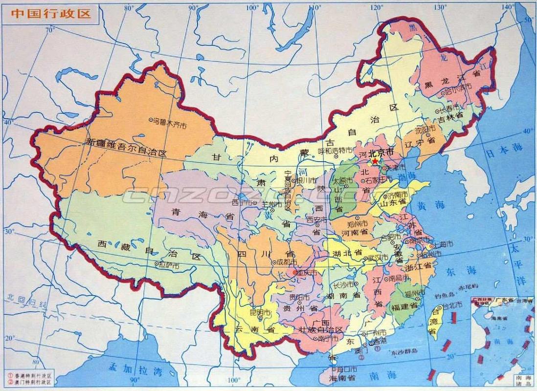 高清晰中国地图 中国行政区划图 中国行政区划空白图 中国各省高清晰