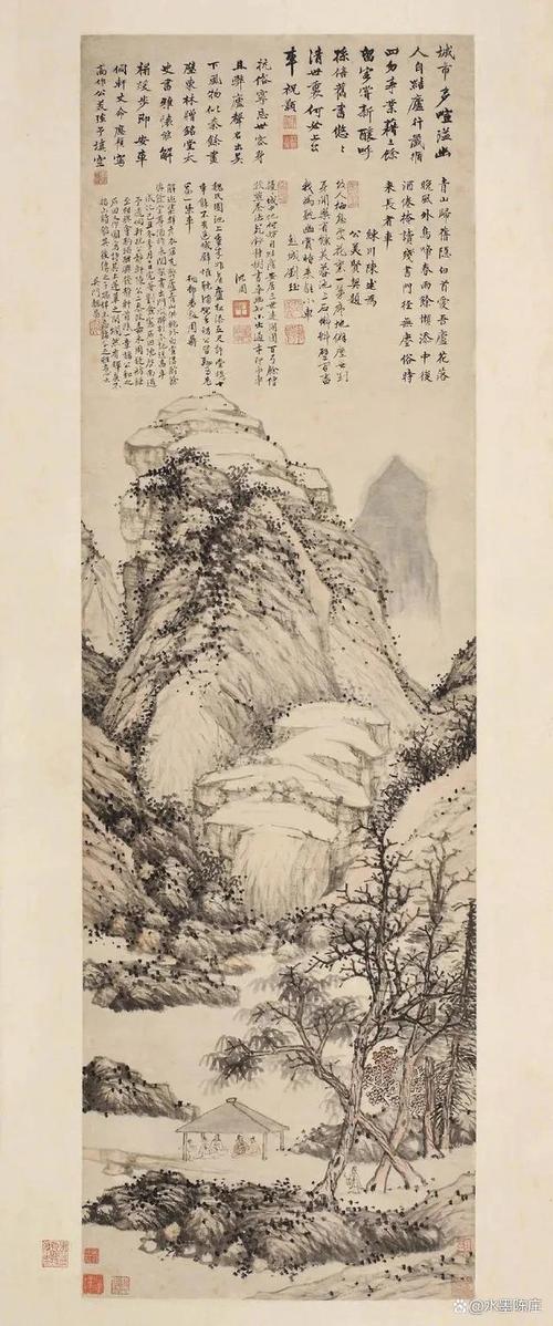 许多年前在中国美术馆看到沈周的旷世名作《庐山高》时,被大师的精湛