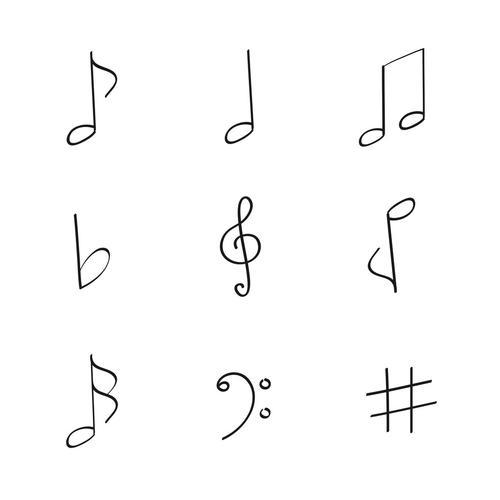 音符,矢量五线谱音符音符音符旋律图自学乐理,音符,音符之间的关系