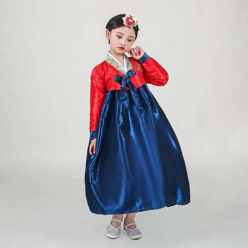 韩服女童朝鲜族服装儿童民族舞蹈服韩国传统服饰大长今服装演出服