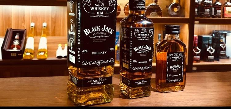 黑杰克blackjack洋酒乌克兰原瓶进口调配型威士忌700ml黑杰克4瓶组合