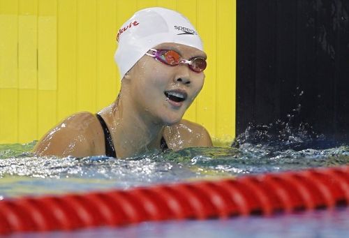 当日,在第16届亚运会游泳女子100米仰泳决赛中,赵菁以59秒20的成绩