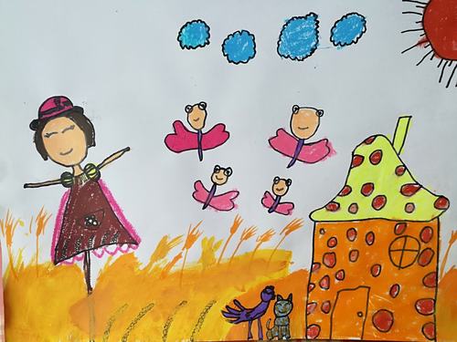 儿童画班创意美术精品集《秋天的童话》