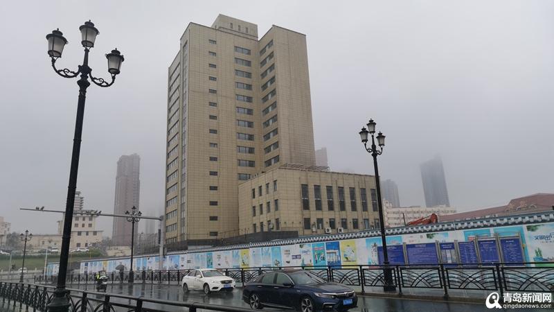 海润大厦基本迁移完毕 拆除后青岛站"观海"视野将扩大